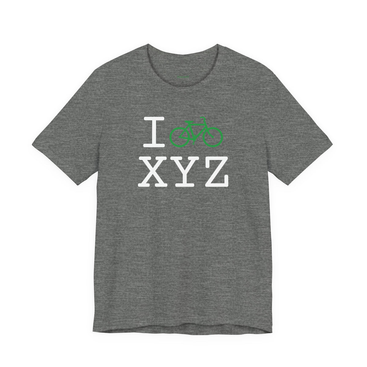 I Bike unisex T, green bike