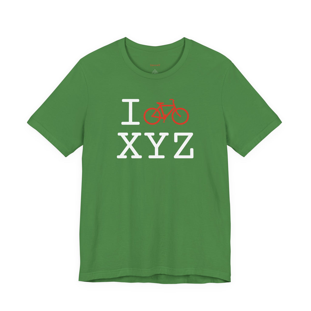 I Bike unisex T, red bike