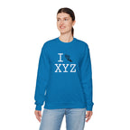 I Run sweatshirt, black logo
