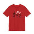 I Bike unisex T, white bike