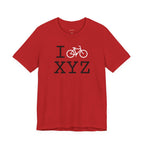 I Bike unisex T, white bike