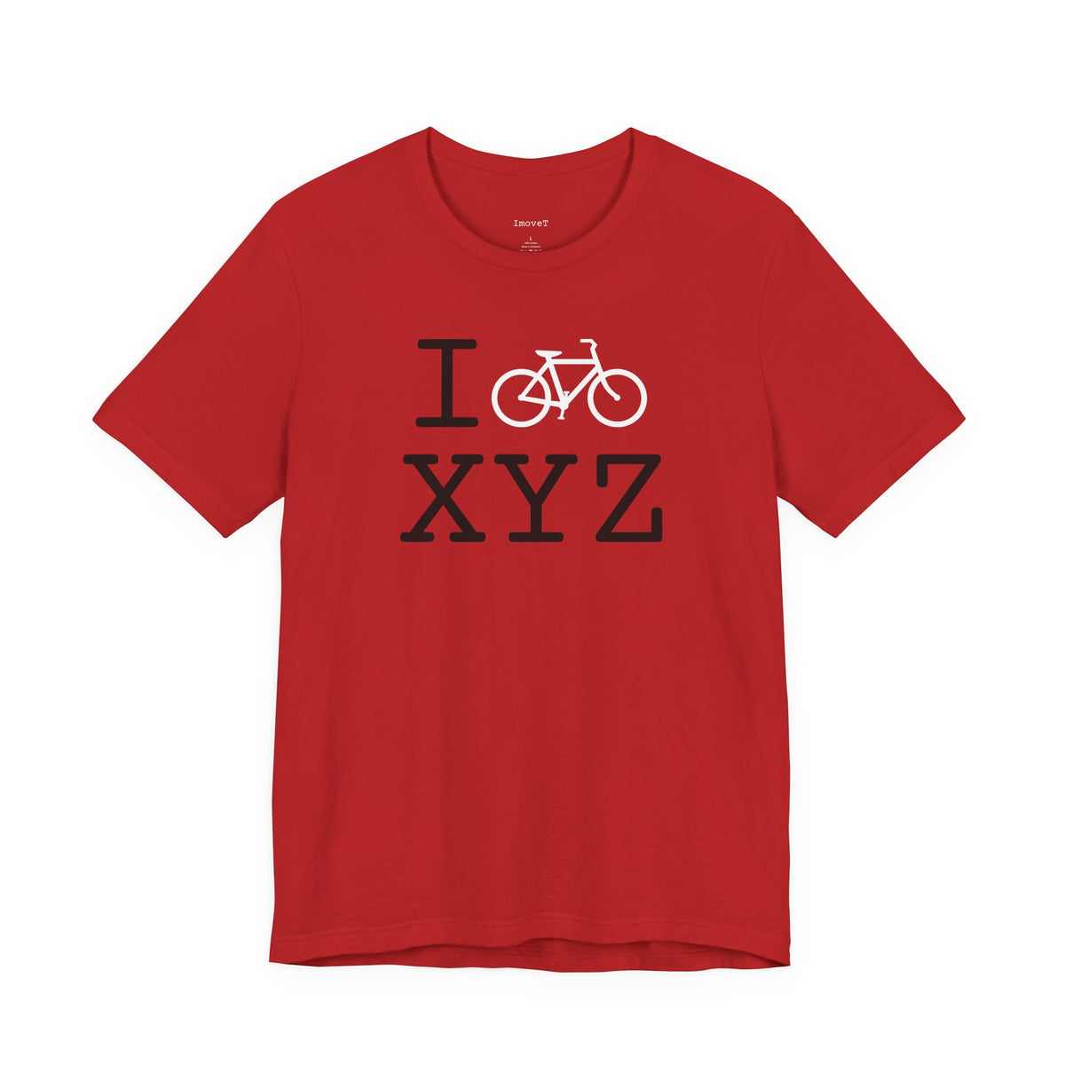 I Bike unisex T, white bike