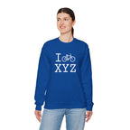 I Bike sweatshirt, white bike