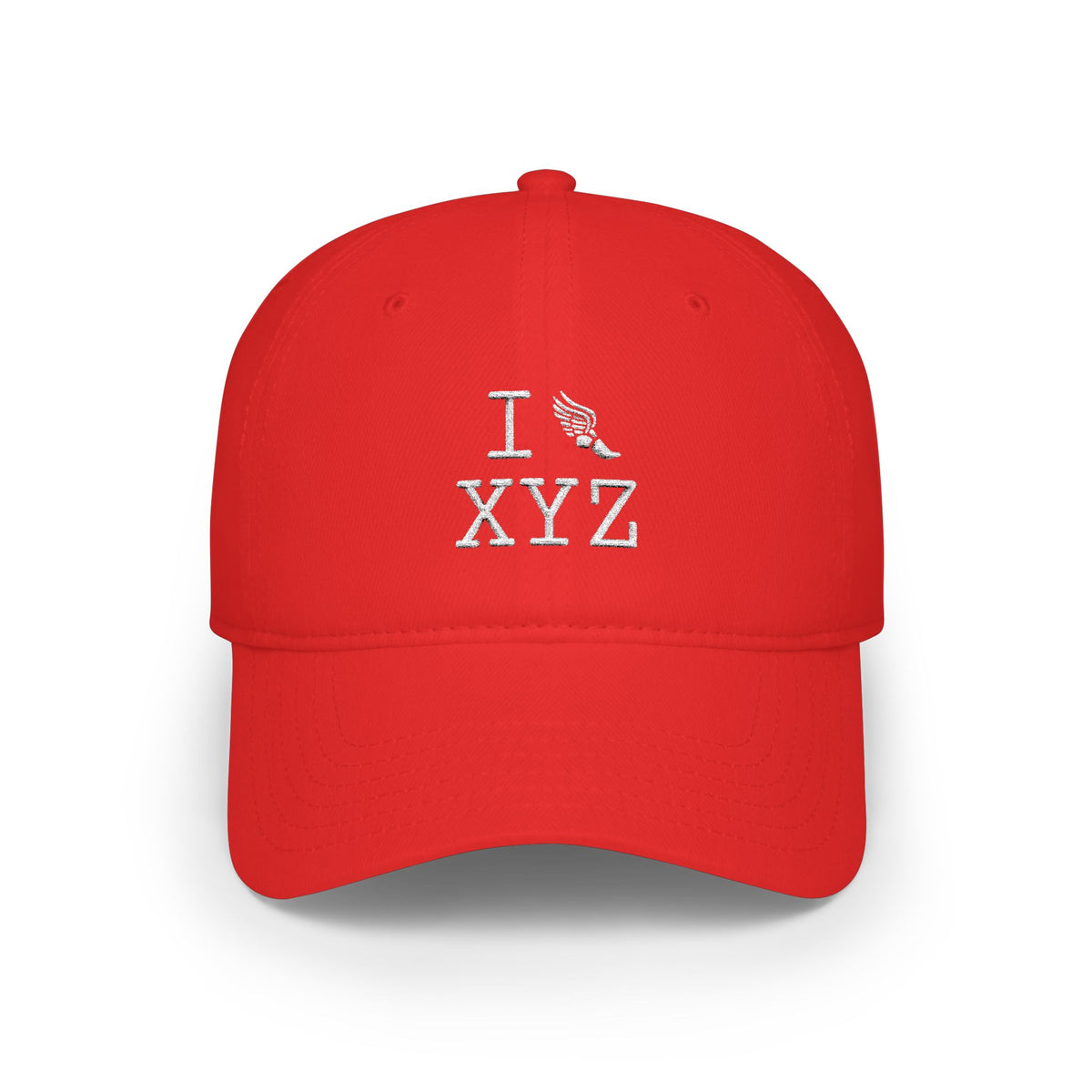I Run baseball cap, white logo