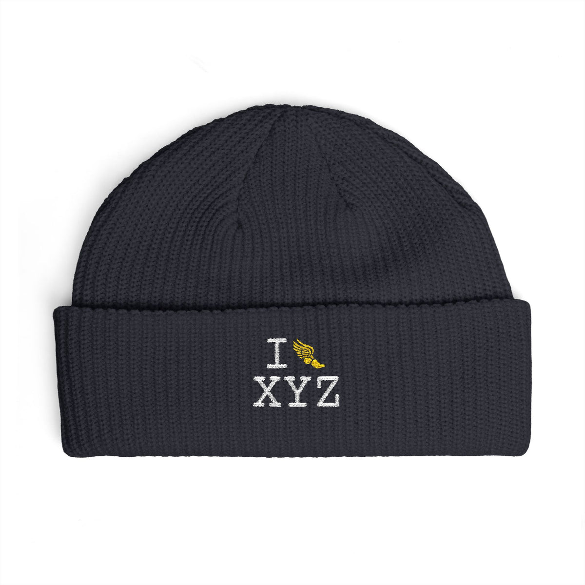 I Run beanie, yellow logo