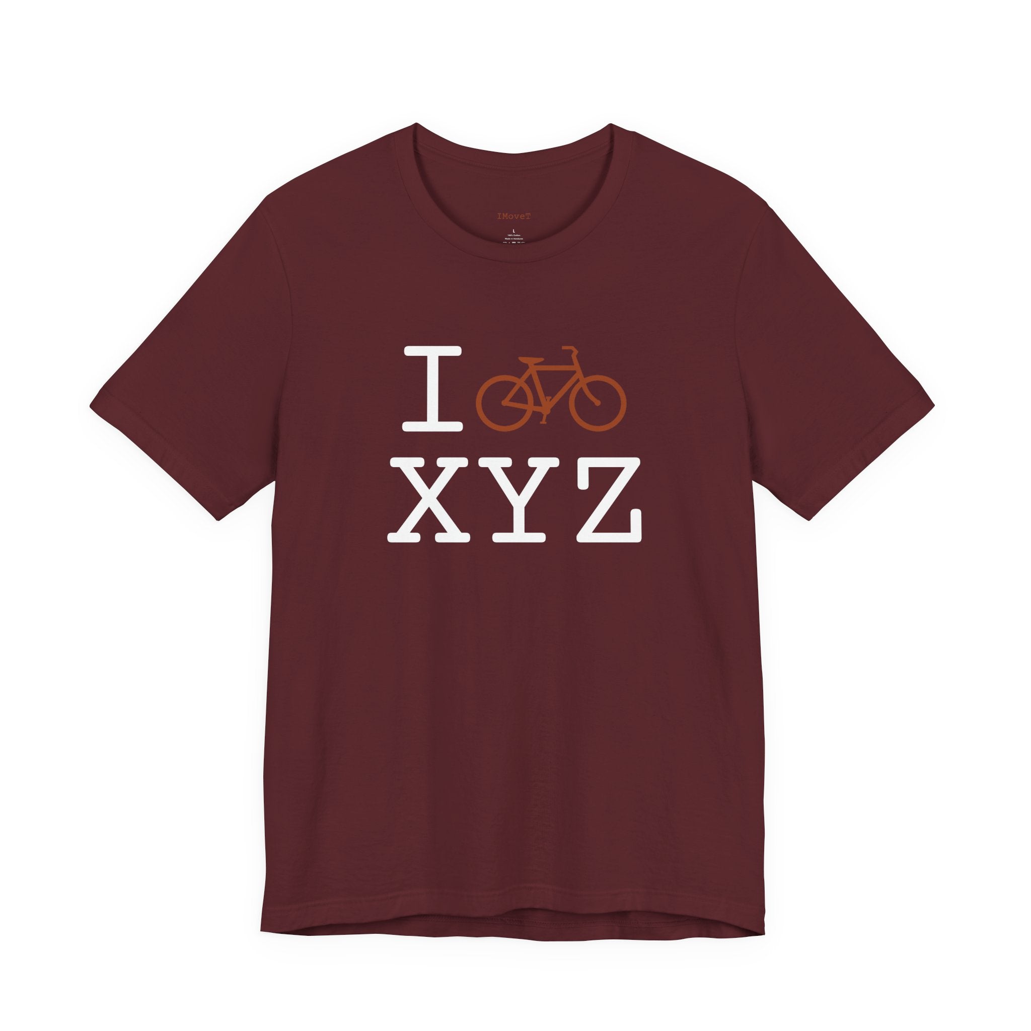 I Bike ___ unisex T, autumn bike