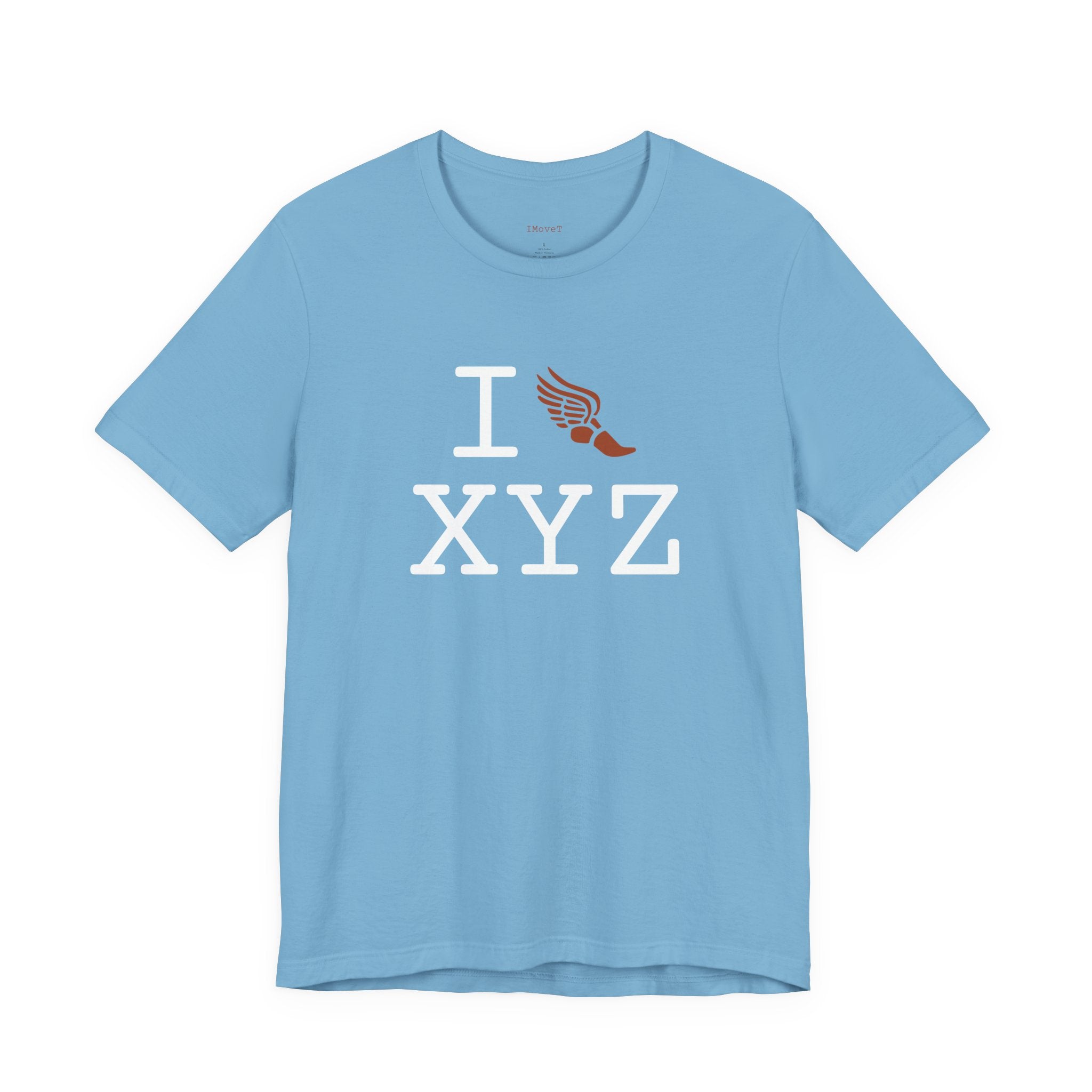 I Run ___ unisex T, autumn logo