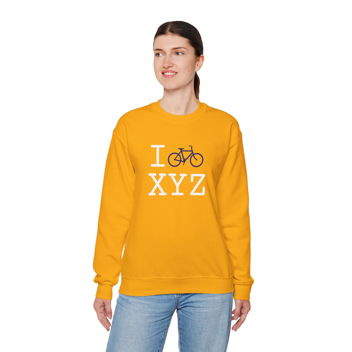 I Bike sweatshirt, navy bike