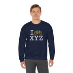 I Bike sweatshirt, yellow bike