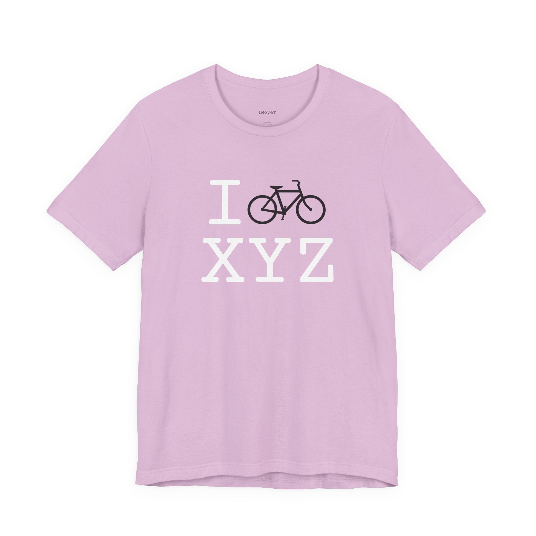 I Bike ___ unisex T, black bike