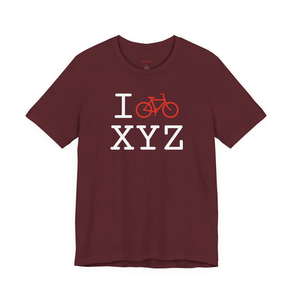 I Bike unisex T, red bike