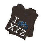 I Bike unisex T, light blue bike