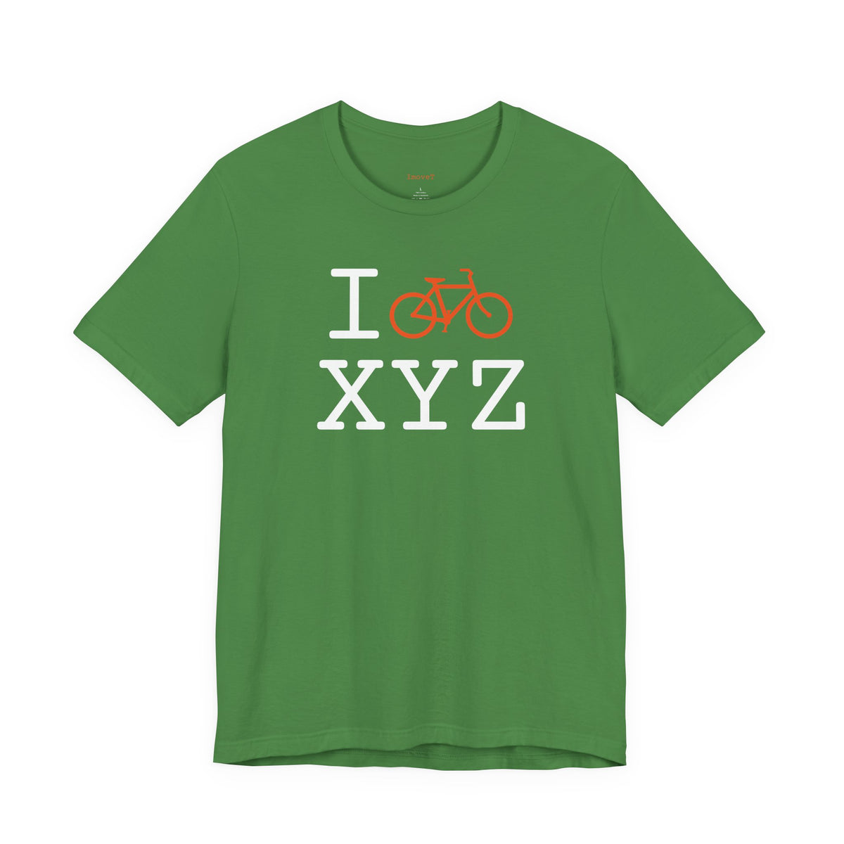 I Bike unisex T, orange bike