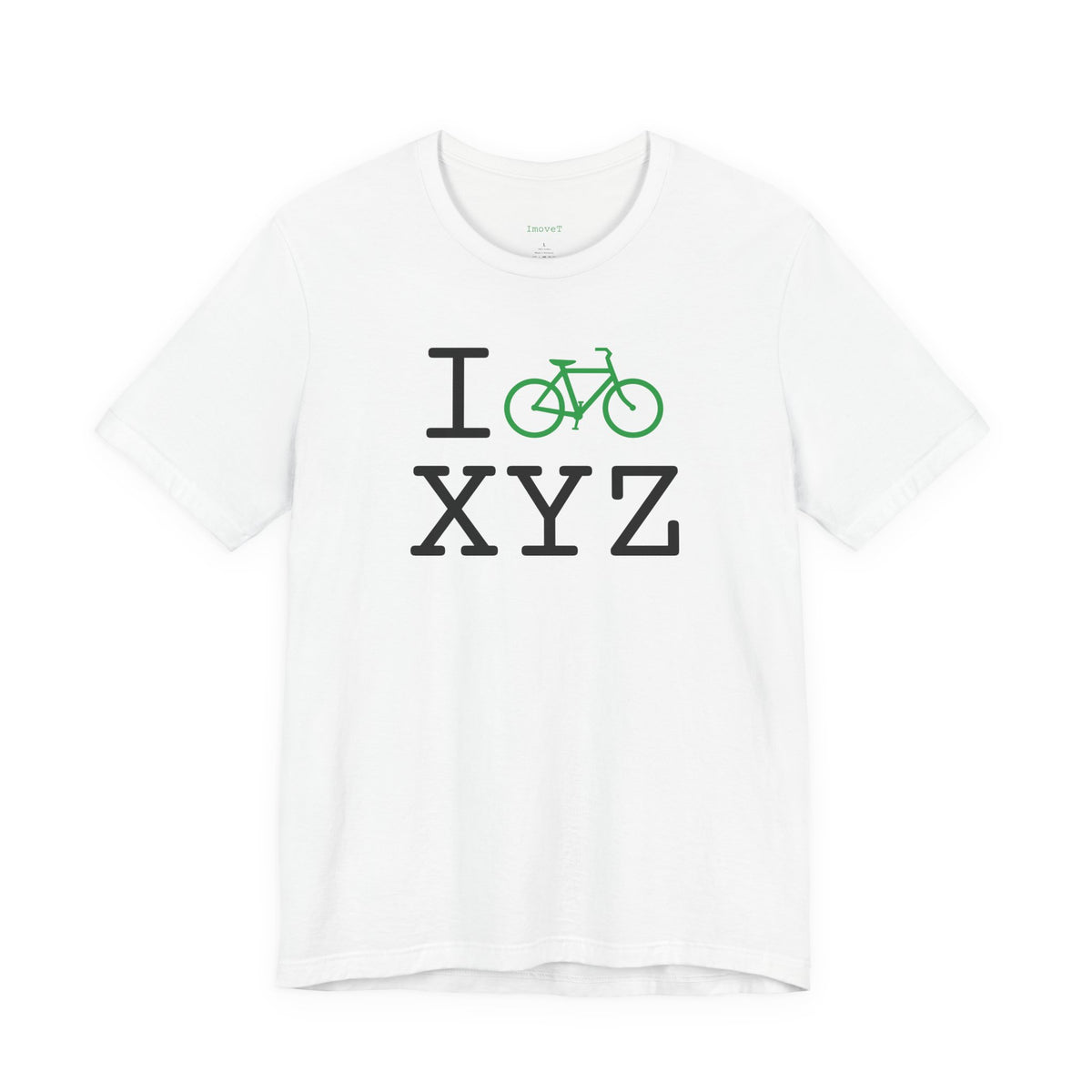 I Bike unisex T, green bike