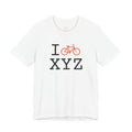 I Bike ___ unisex T, orange bike