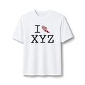 I Run ___ athletic T, crimson logo