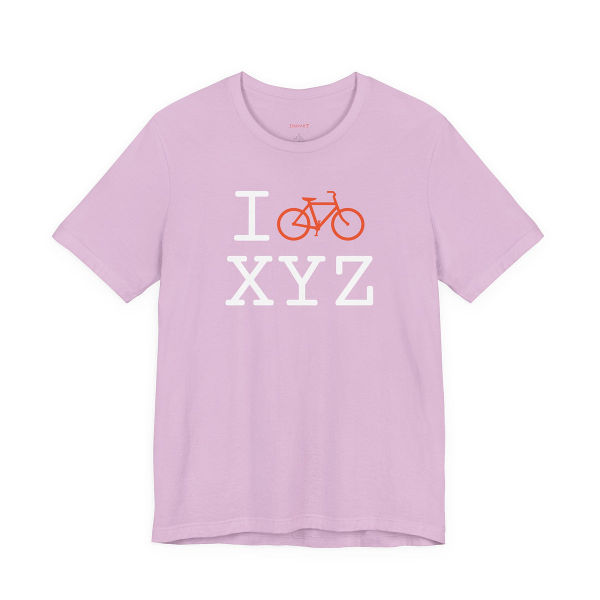 I Bike unisex T, orange bike