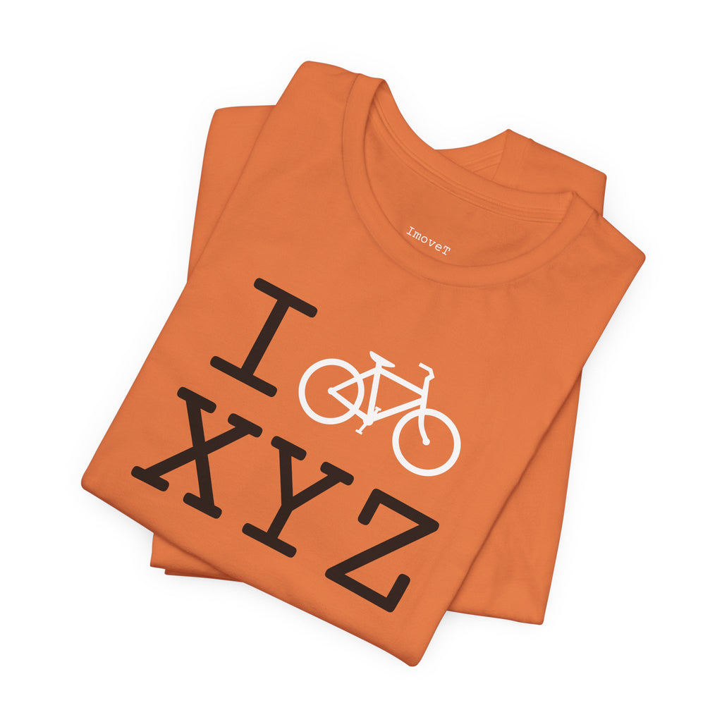 I Bike unisex T, white bike