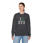 I Hike sweatshirt, green hiker