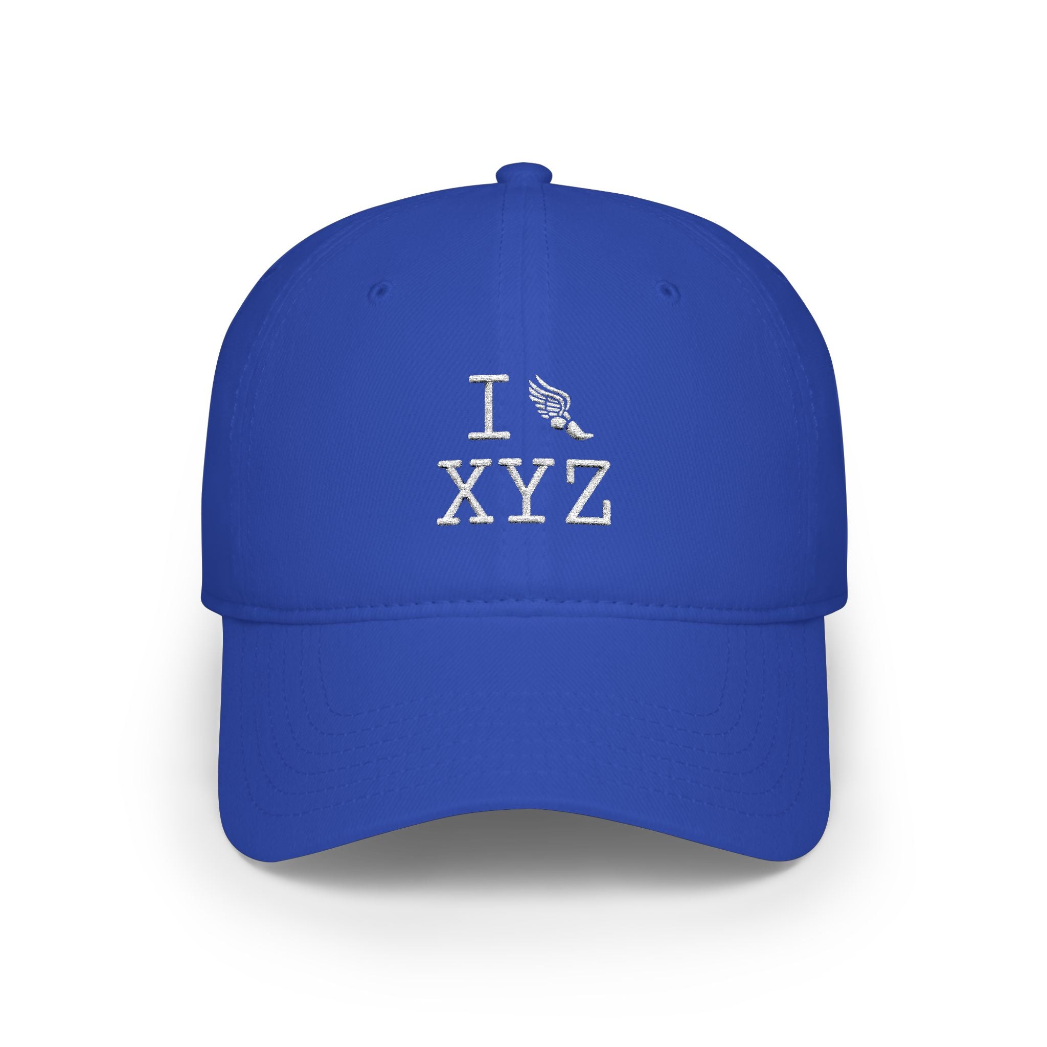 I Run baseball cap, white logo