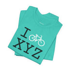 I Bike unisex T, white bike
