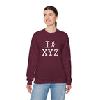 I Hike sweatshirt, white hiker