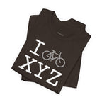 I Bike unisex T, grey bike