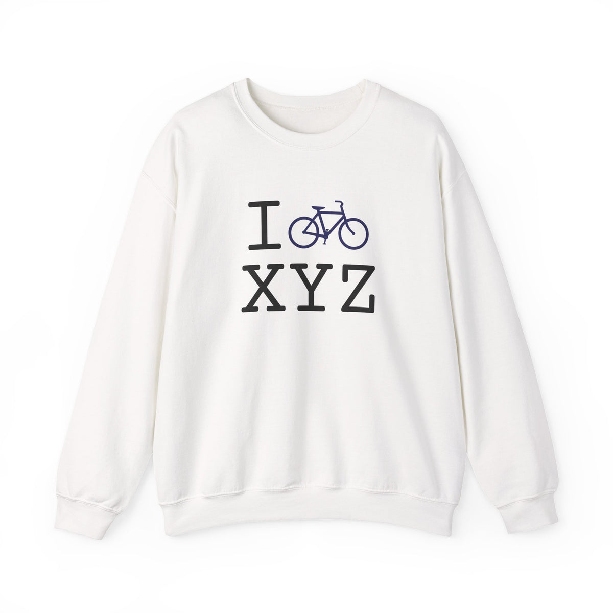 I Bike sweatshirt, navy bike