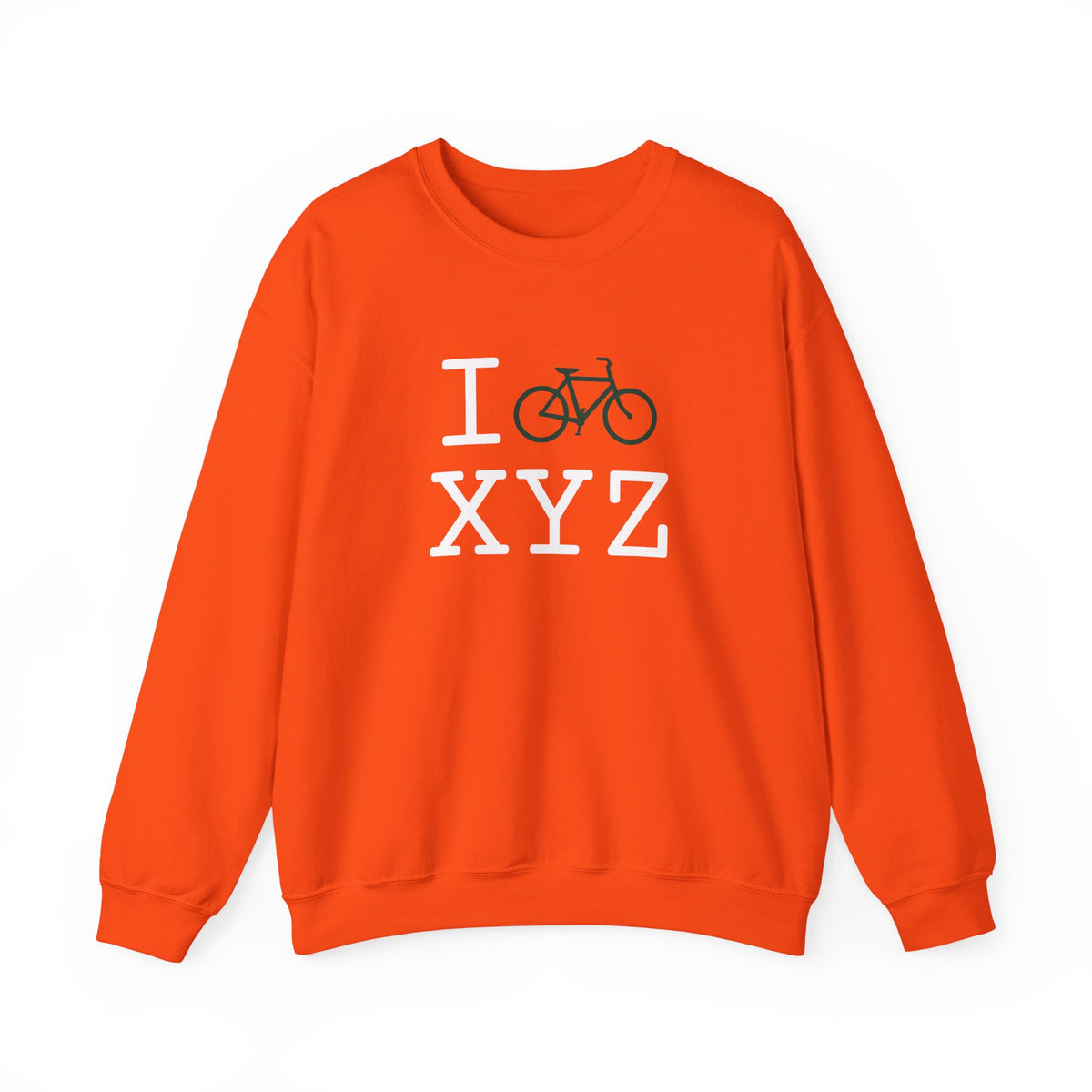 I Bike sweatshirt, dark green bike