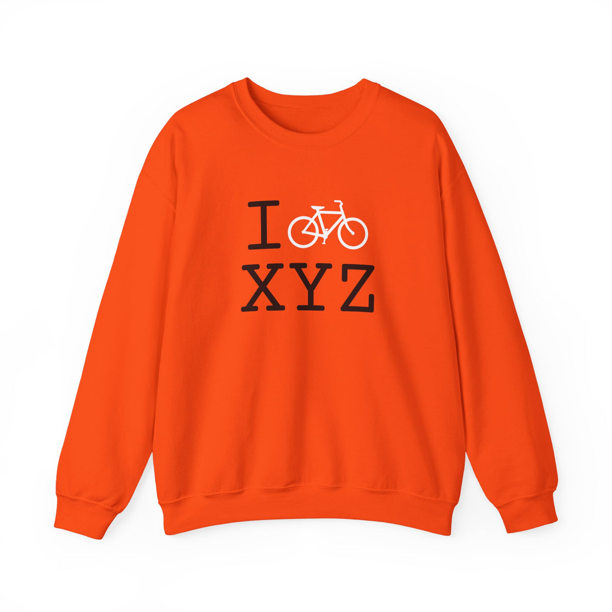 I Bike sweatshirt, white bike