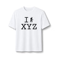 "I Hike ___" athletic T, black hiker