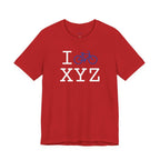 I Bike unisex T, blue bike
