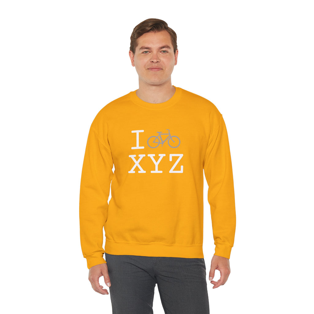 I Bike sweatshirt, grey bike