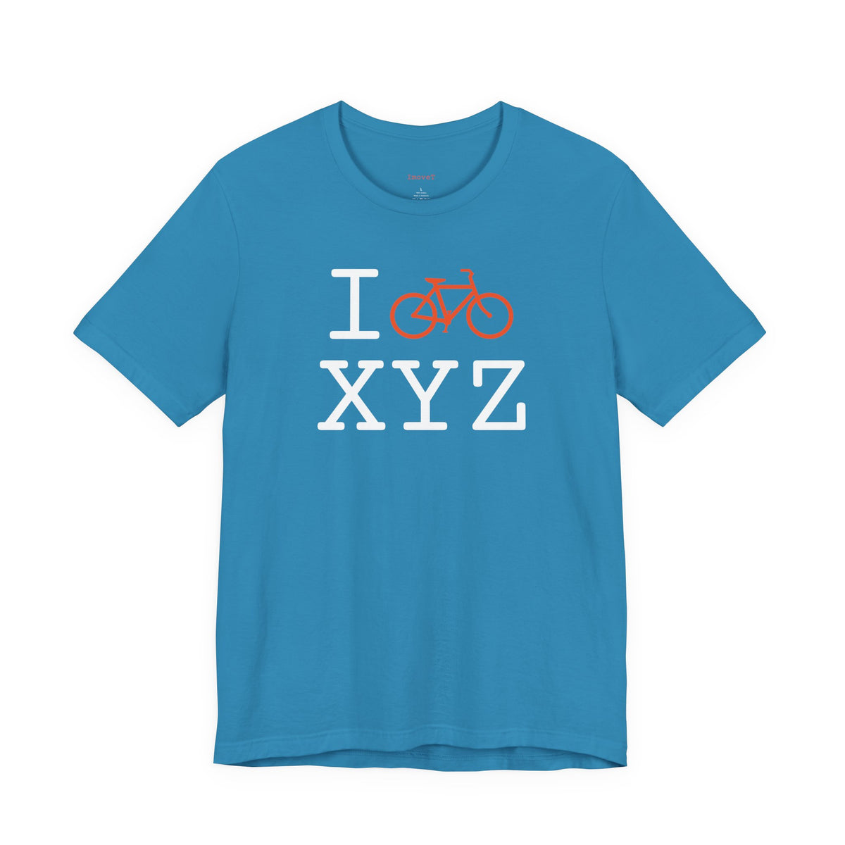 I Bike unisex T, orange bike