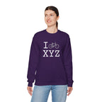 I Bike sweatshirt, grey bike