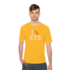 I Run athletic T, red logo