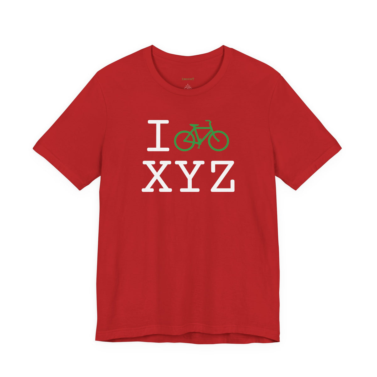 I Bike unisex T, green bike