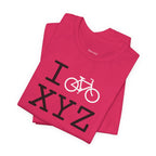 I Bike unisex T, white bike