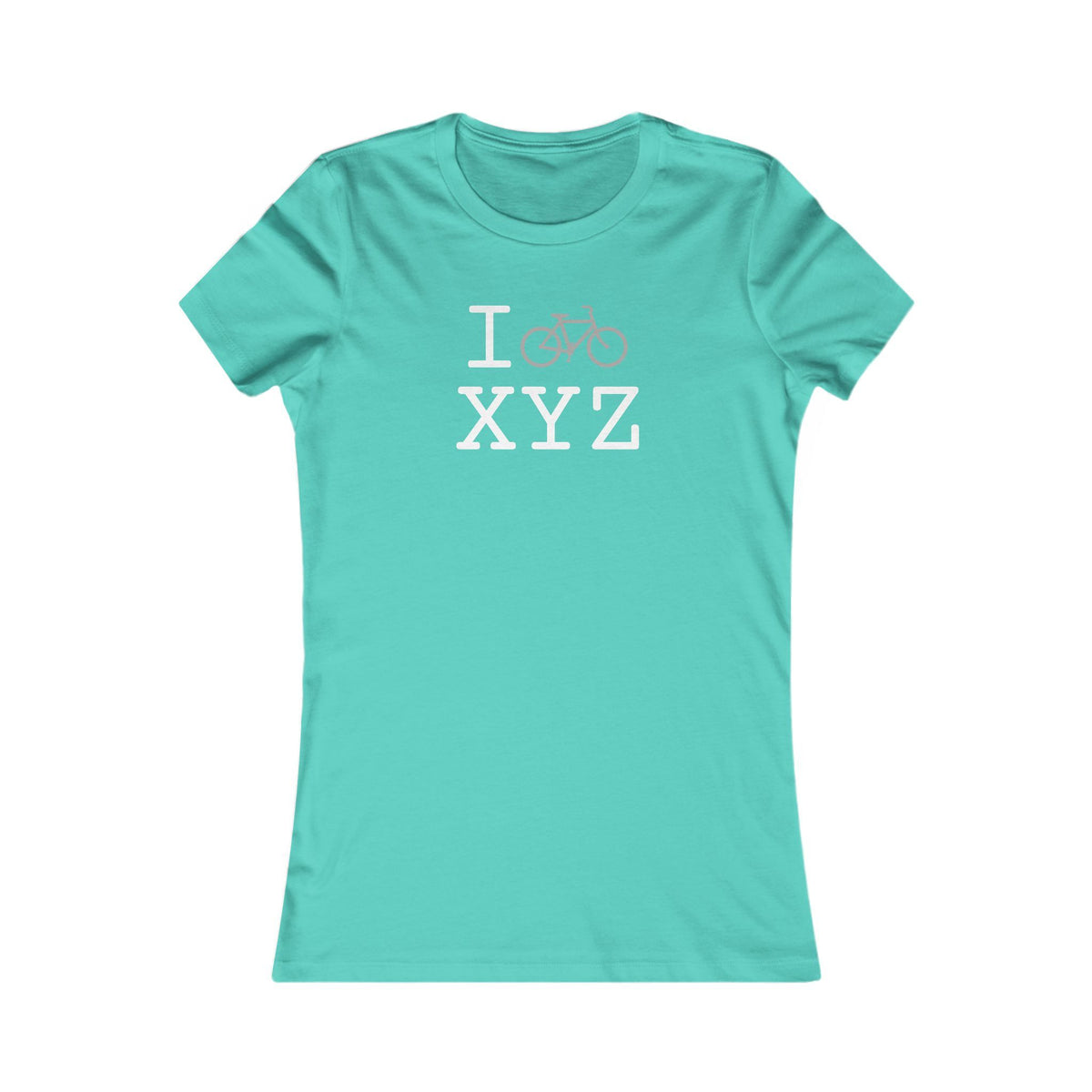 I Bike women's T, grey bike