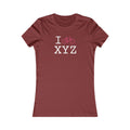 I Bike women's T, hot pink bike