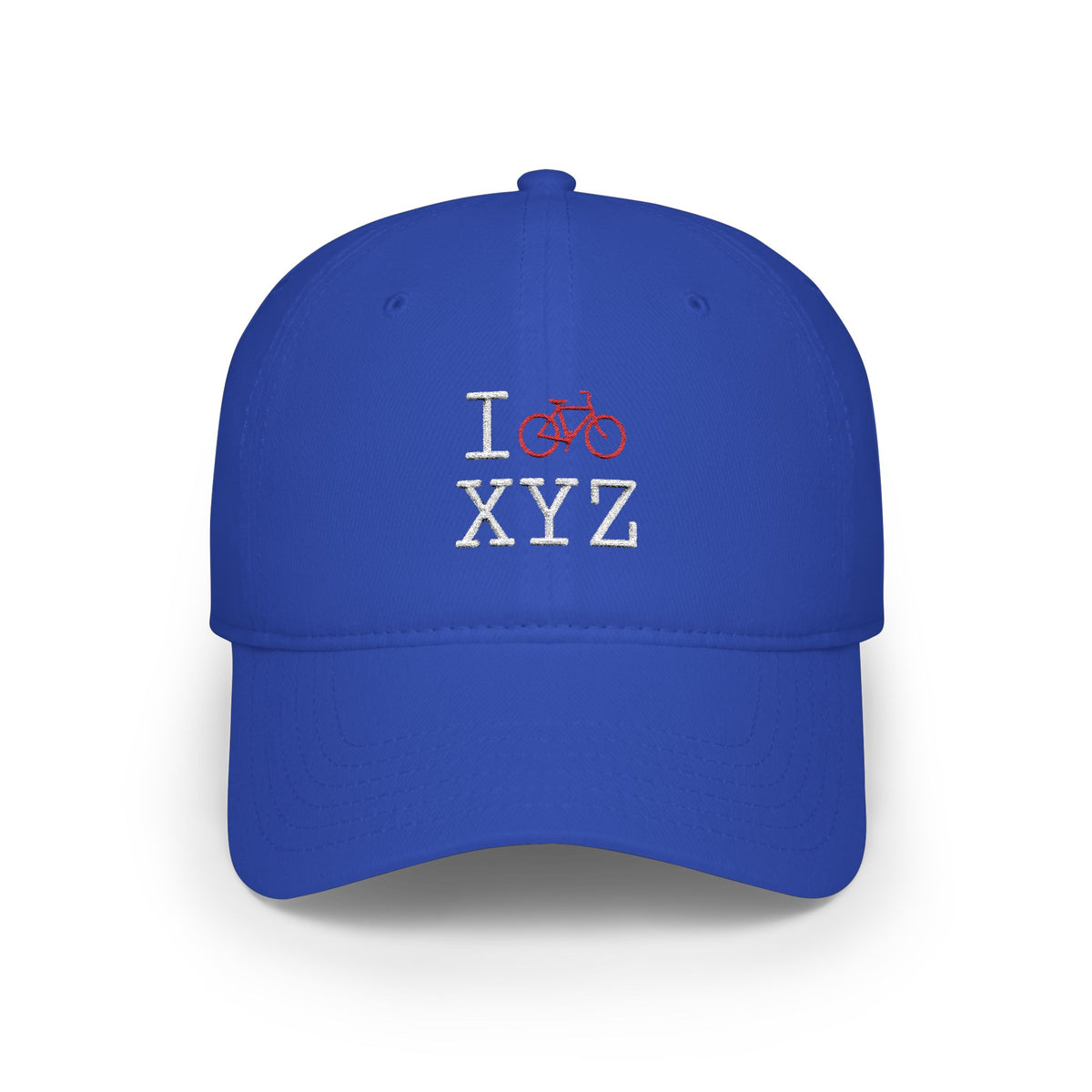 I Bike baseball cap, red bike