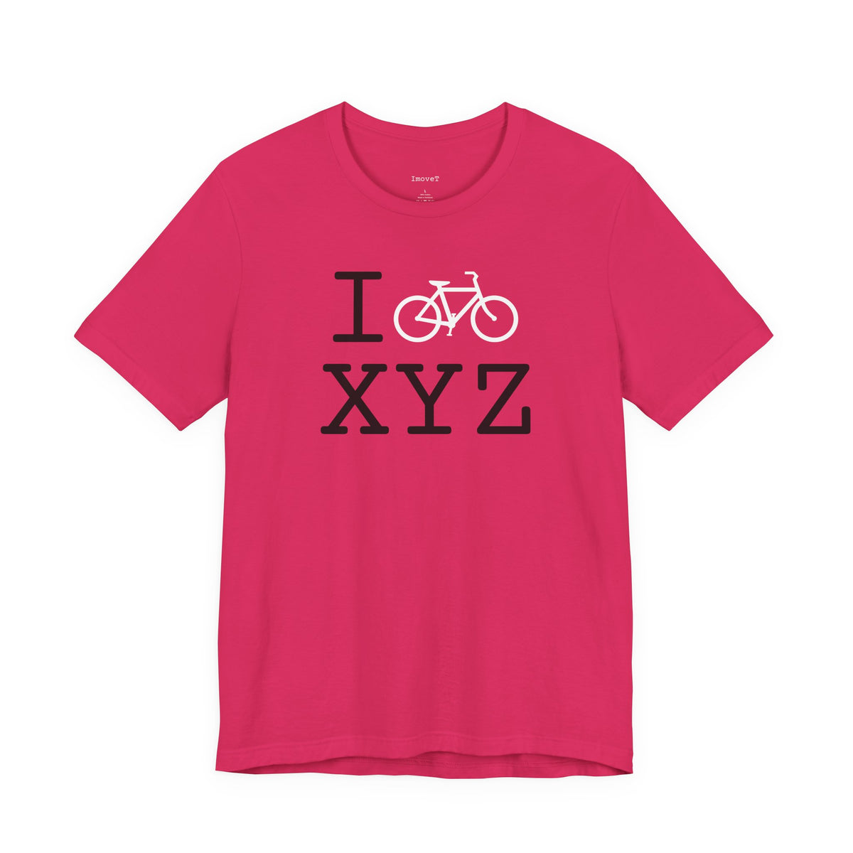 I Bike unisex T, white bike