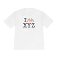 I Bike athletic T, orange bike