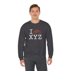 I Bike sweatshirt, orange bike