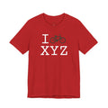 I Bike unisex T, dark green bike