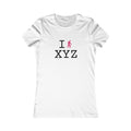 "I Hike ___" women's T, hot pink hiker