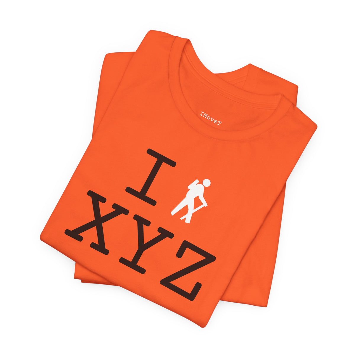 I Hike unisex T, white hiker
