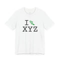 I Run ___ unisex T, green logo