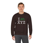 I Bike sweatshirt, green bike