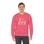 I Run sweatshirt, yellow logo